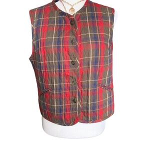 Northern Isles Vintage Plaid Vest – Medium
